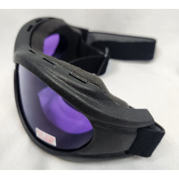 NEW | Motorcycle Googles | Purple and Black | Unisex - Picture 3 of 5